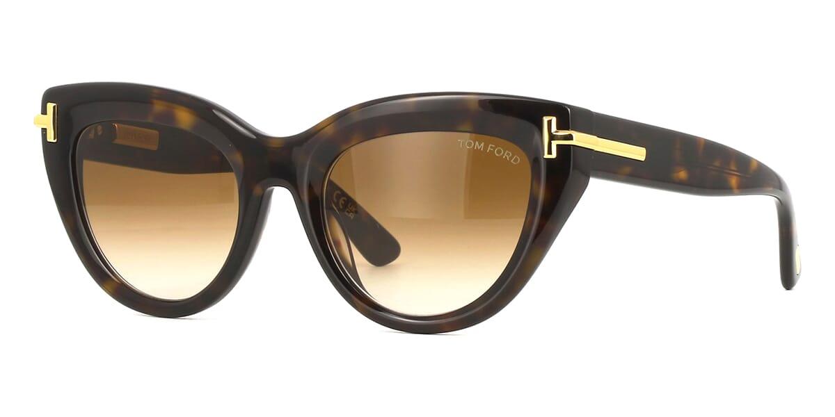 Détail de la signature T sur des lunettes Tom Ford à Marseille