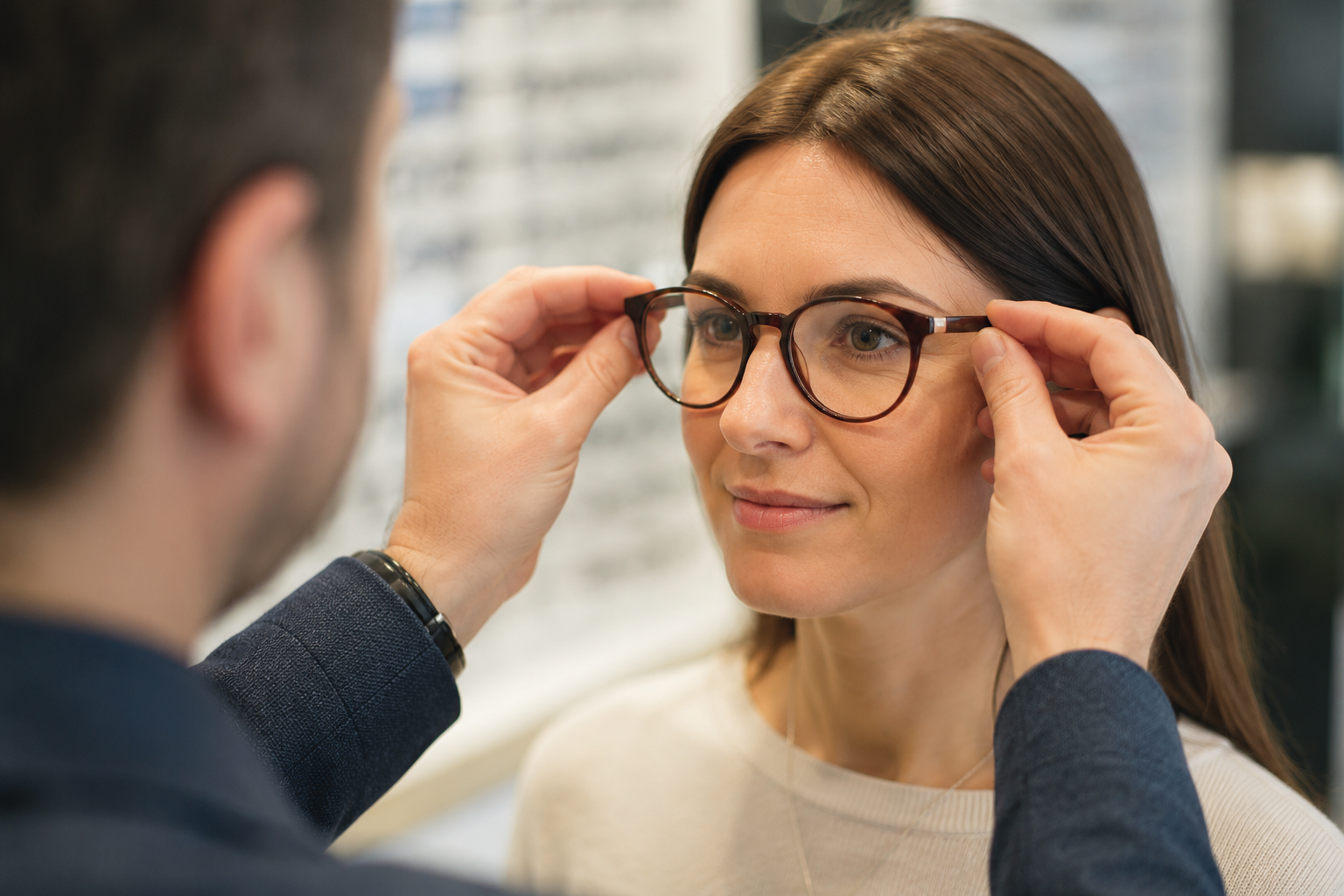 Contrôle de l’état et des traitements de verres de lunettes chez Maison Montgrand Optique à Marseille